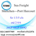 Shenzhen poort zeevracht verzending naar Port Harcourt